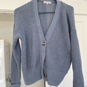 Madewell Courtland Cardigan in teapot blue